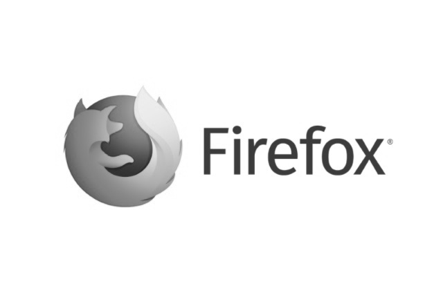 mozilla firefox logo black